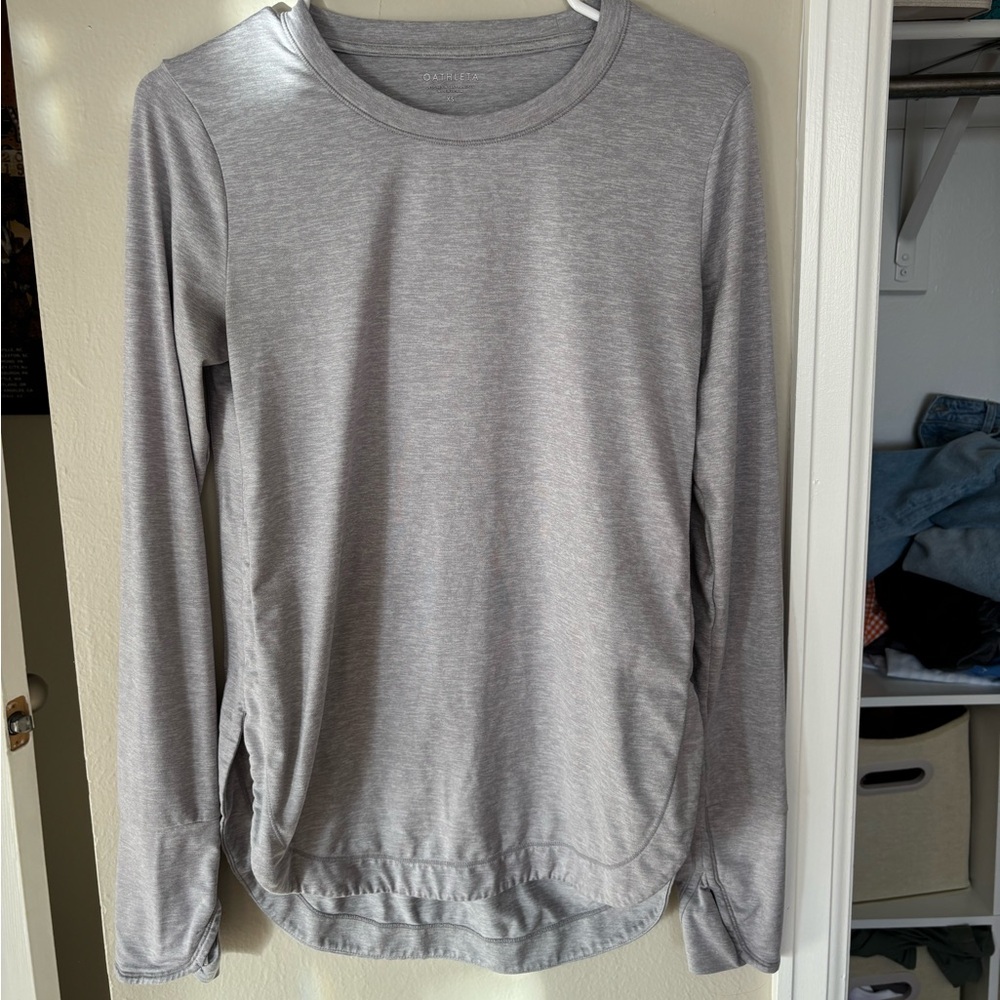 ATHLETA UPTEMPO TOP NORWEGIAN GRAY